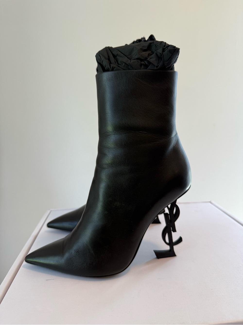 Saint Laurent Opyum 110 YSL Heeled Boots #Lux-CL